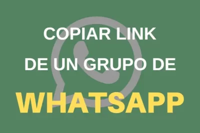 Cómo copiar link de un grupo de WhatsApp